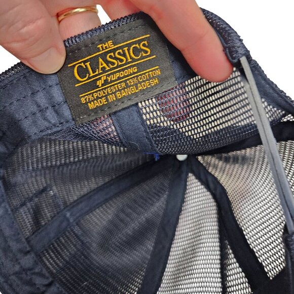 Cascade Lakes Brewing‎ Co. Trucker Hat Navy Blue Snapback Mesh Cap Adjustable - Picture 6 of 7